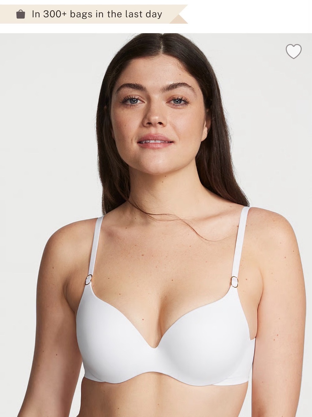 Victoria secret  perfect shape incredible pushup bra. White